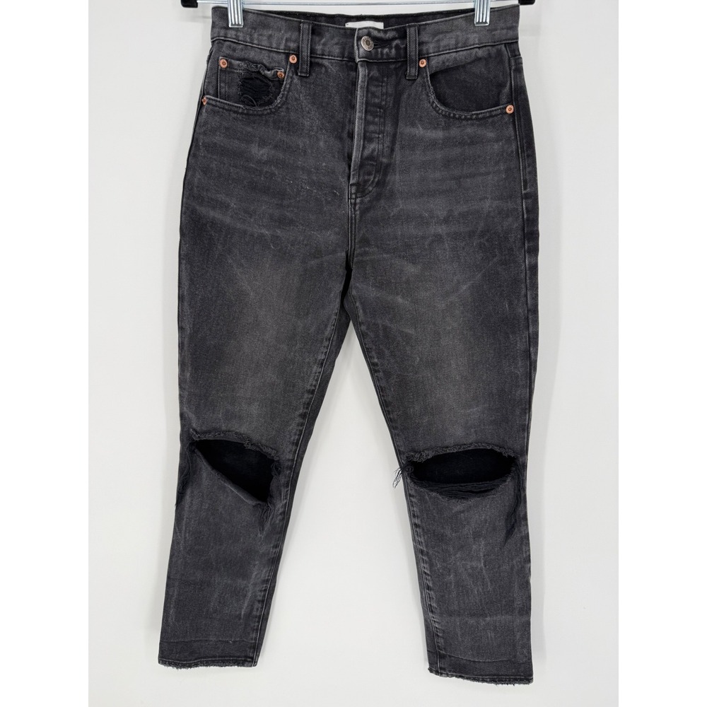 PISTOLA KEATON HIGH RISE SLIM STRAIGHT JEANS TAURUS‎ DISTRESSED DENIM SIZE 27